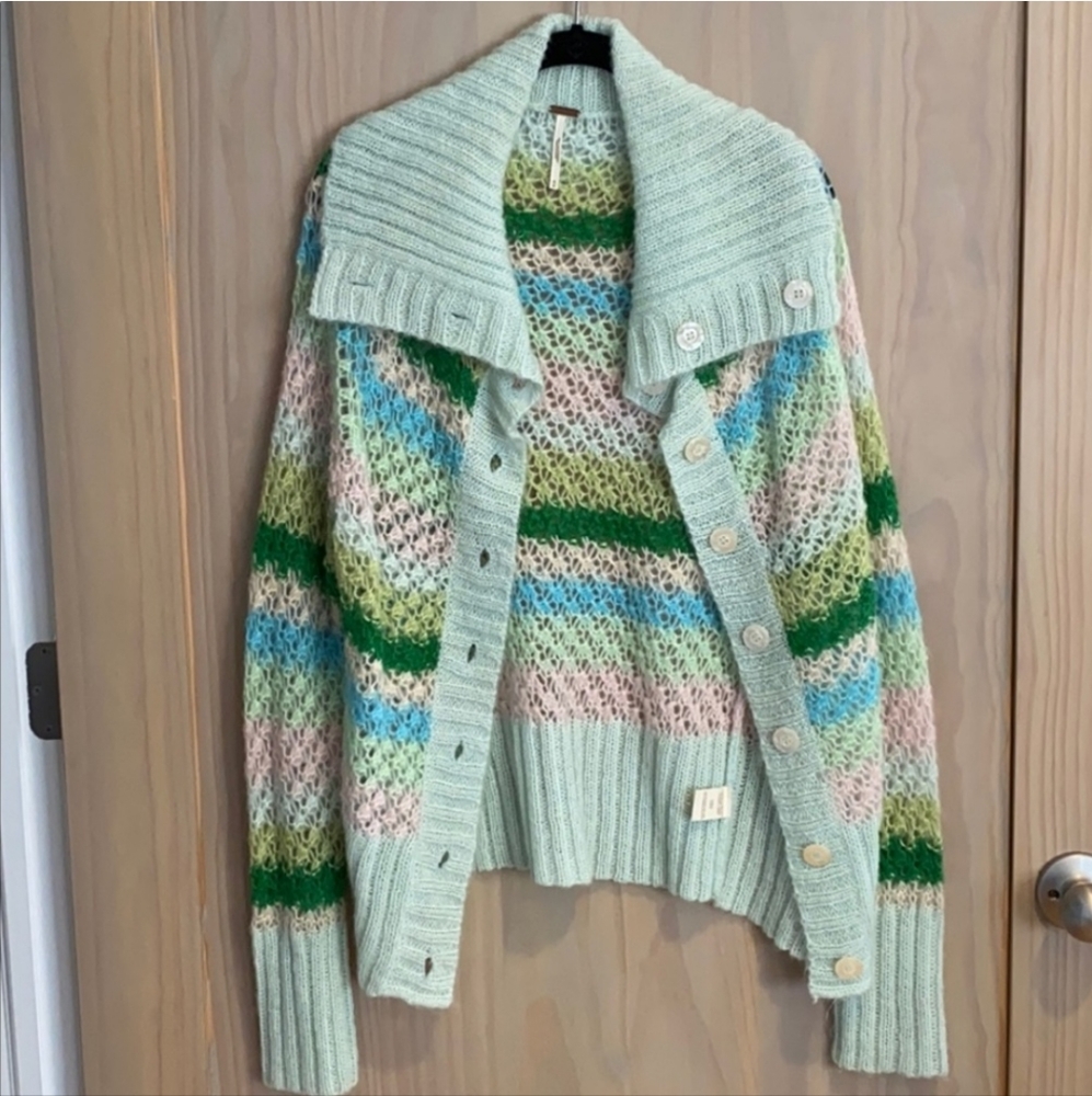 Free People Striped Cardigan - Picture 2 of 3